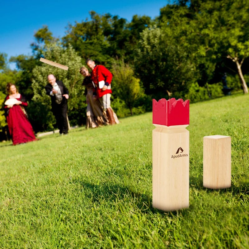 ApudArmis Kubb   Viking Chess Outdoor Clash Toss Yard Game with Carrying Case - Rubber Wooden Backyard Lawn Games Set for Teenagers Adults Family - Image 5
